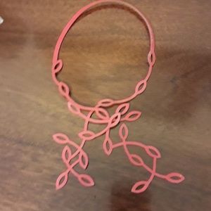 Leather cut neckpiece